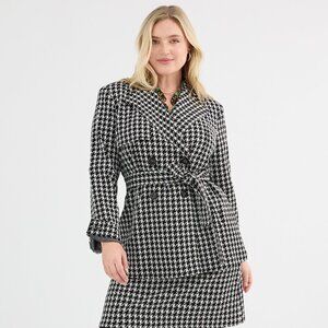 CABI Passport Houndstooth Trench